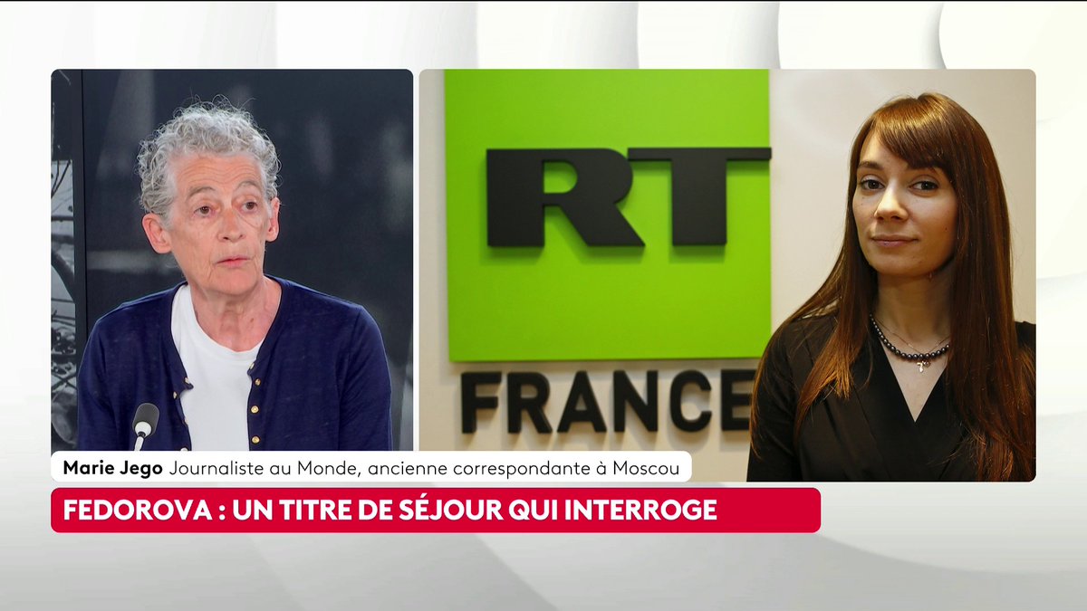 🔴 🗣️ "Comme l'a dit Jean-Noël Barrot [...] elle nous sert la soupe que Poutine a préparé au Kremlin, c'est une propagandiste patentée", souligne Marie Jego, journaliste au Monde, à propos de Xenia Fedorova. Loïc de La Mornais #SurLeTerrain #Canal16