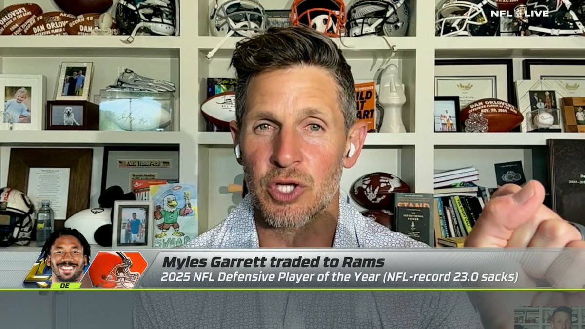 "It doesn't just change for Myles Garrett individually, this is going to make everybody a significantly better player." Dan Orlovsky on the potential impact of Myles Garrett on the Rams 🏈