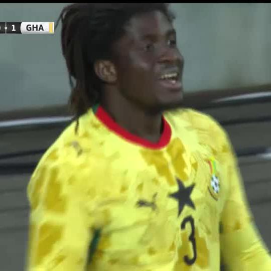 Caleb Yirenkyi comes onto the pitch and scores his first-ever goal in national team colours 🇬🇭💥 #SSFootball