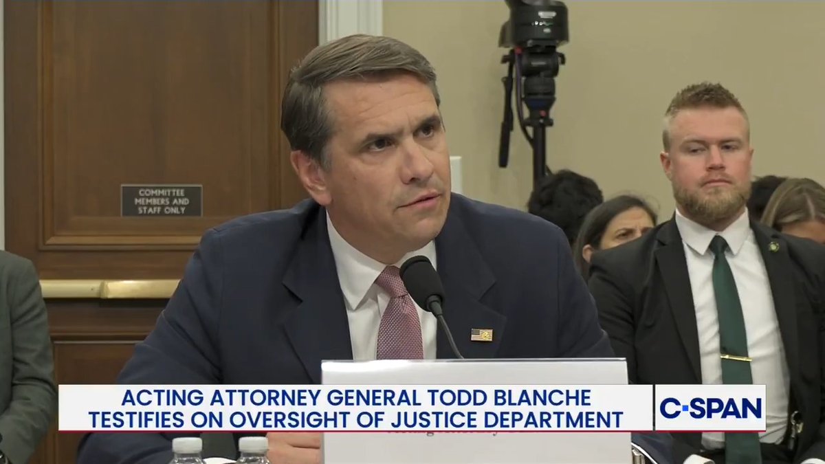Acting Attorney General Todd Blanche on anti-weaponization fund: "We're not moving forward with the fund. Period." Grace Meng: "Not moving forward ever?" Blanche: "Correct."