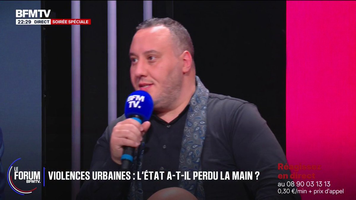 Violences urbaines aprรจs le sacre du PSG: "C'est la responsabilitรฉ de l'รtat, il y a un รฉchec total", dรฉnonce Brahim, chauffeur VTC #ForumBFMTV