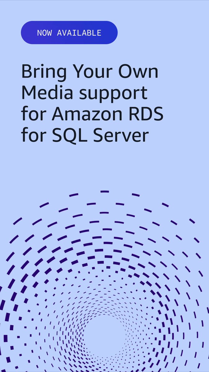 Building agentic AI? Amazon RDS for SQL Server BYOM lets you bring your licenses to a managed service without duplicate licensing costs. Your data lands on managed RDS where it can reach elastic GPUs. Integrate with AI services instead of managing on- premises hardware. Learn more.
