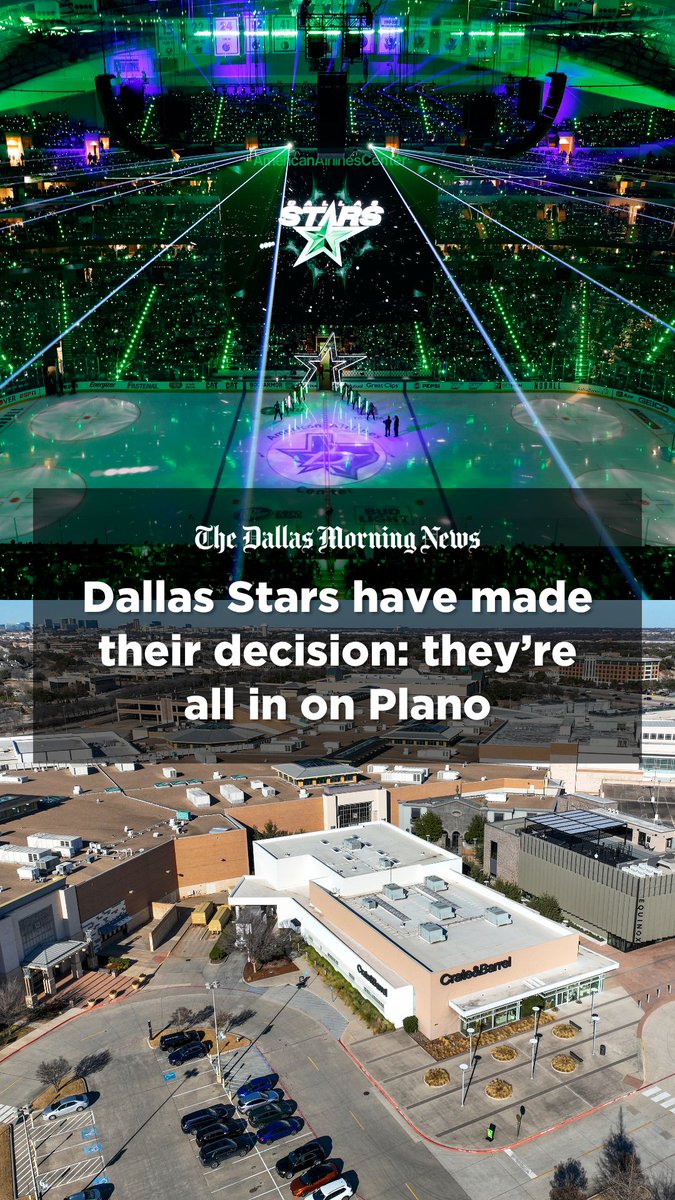 The Dallas Stars have made their choice. 🏒 After more than 30 years in Dallas, the franchise plans to build a new arena in Plano when its American Airlines Center lease expires in 2031. A Plano City Council agenda released Tuesday indicates city leaders will vote Monday on a formal agreement with the Stars, a key step toward making the project official. Combined with this week's Mavericks arena announcement and Neiman Marcus' downtown exit, it's another major blow to the city's urban core. What's your take on this blow to downtown? Tell us below. ⬇️ 📹️: Shannon Worley / Social video producer