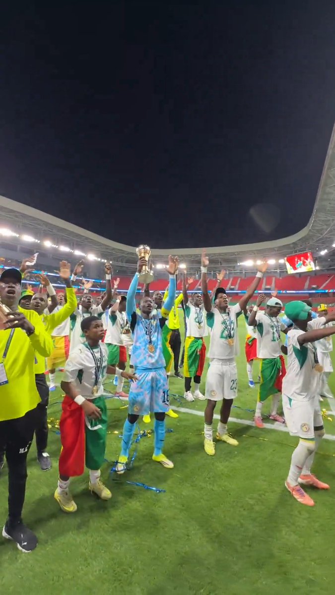 “Oh la la” sounds a lot better when you’re champions. 🏆🇸🇳 #TotalEnergiesAFCONU17