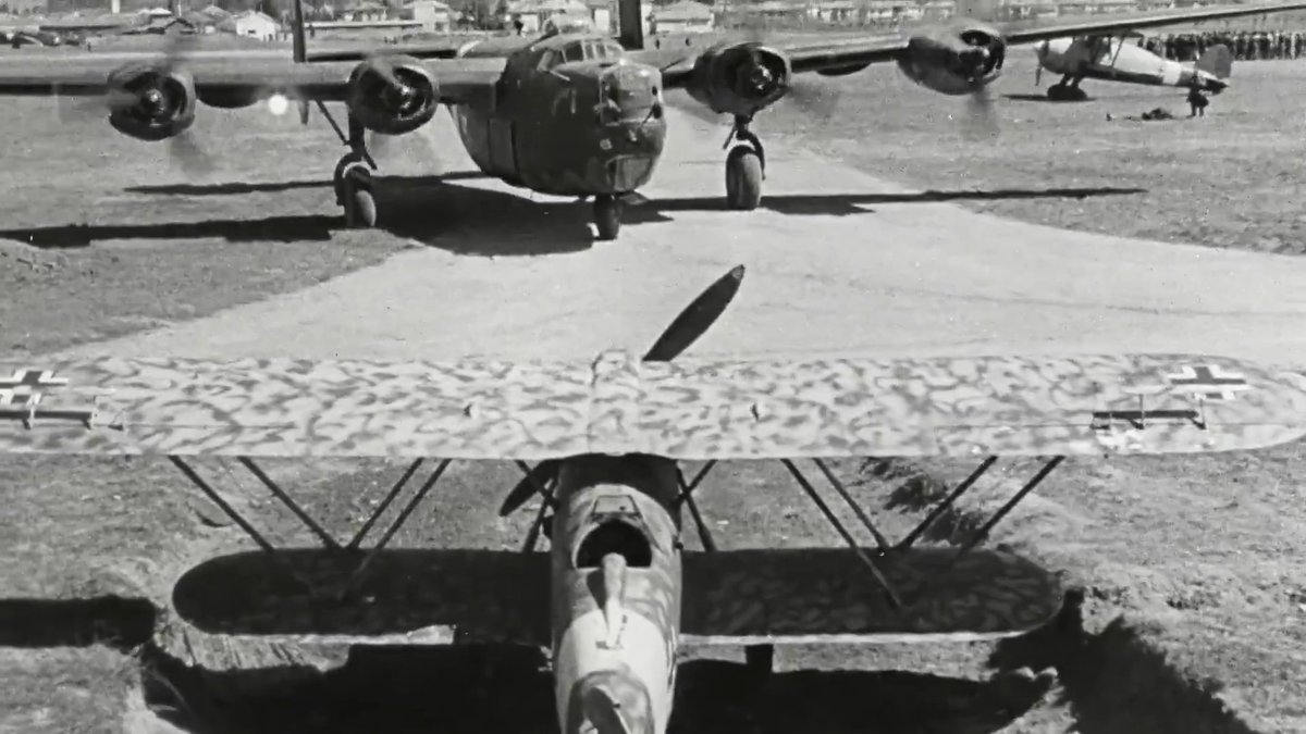 Oopsies... On March 29, 1944 B-24 42-52106 Sunshine took flak over Bolzano on a northern Italy mission. The crew headed for Switzerland but landed by error at German airfield Venegono. It came down intact and the crew was captured as the Luftwaffe took the plane. 👀
