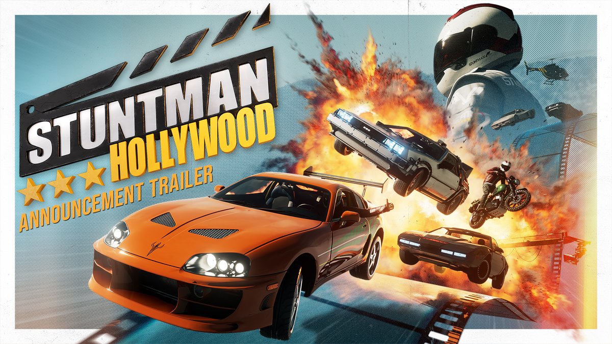 (Re)visit some of racing's most iconic rides in Stuntman: Hollywood - 🔥 Fast & Furious ⏪ Back to the Future 🔴 Knight Rider 🏖️ Miami Vice 💀 Death Race First reveal: