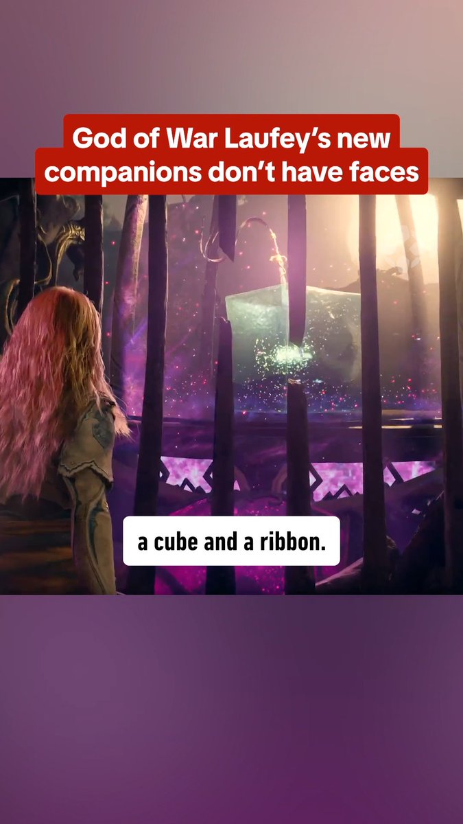 Faye will be hanging out with a cube and a ribbon in God of War Laufey. #IGNSummerOfGaming