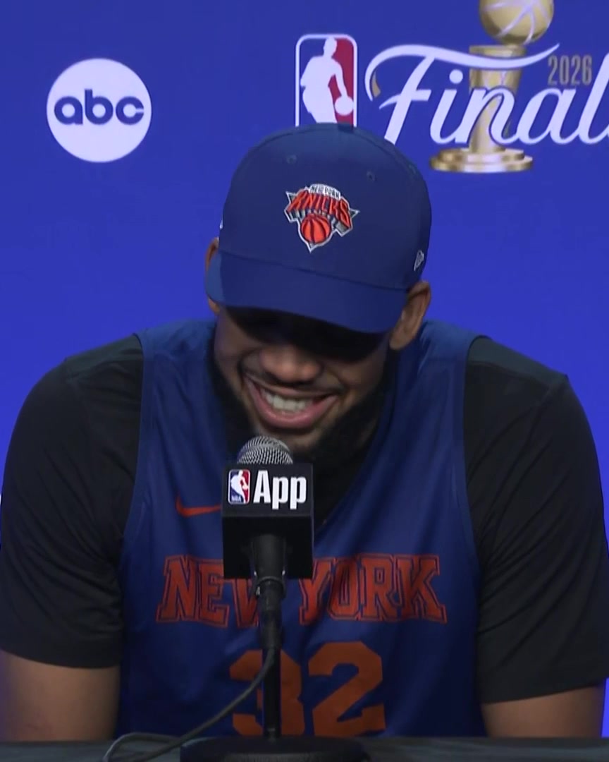 Karl-Anthony Towns on what the NBA Finals means to him: "It means a lot for my mother when she emigrated from DR to New York. Saw Madison Square Garden for the first time and saw the energy the city has for MSG and the Knicks"