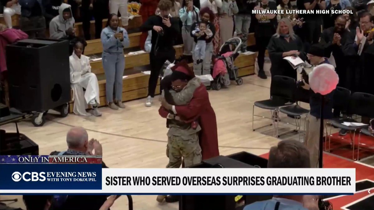 What was supposed to be a high school graduation became something even more memorable when a Milwaukee senior received a surprise he had been hoping and praying for all year: a reunion with his Army sister, home from deployment just in time to hand him his diploma.