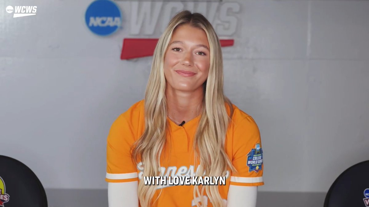 “That little kid excitement, the competitive fire, the love for the game. That's what carries you through, and that's what carried me.” Karlyn Pickens writes a beautiful letter to softball. #WCWS x Tennessee Softball