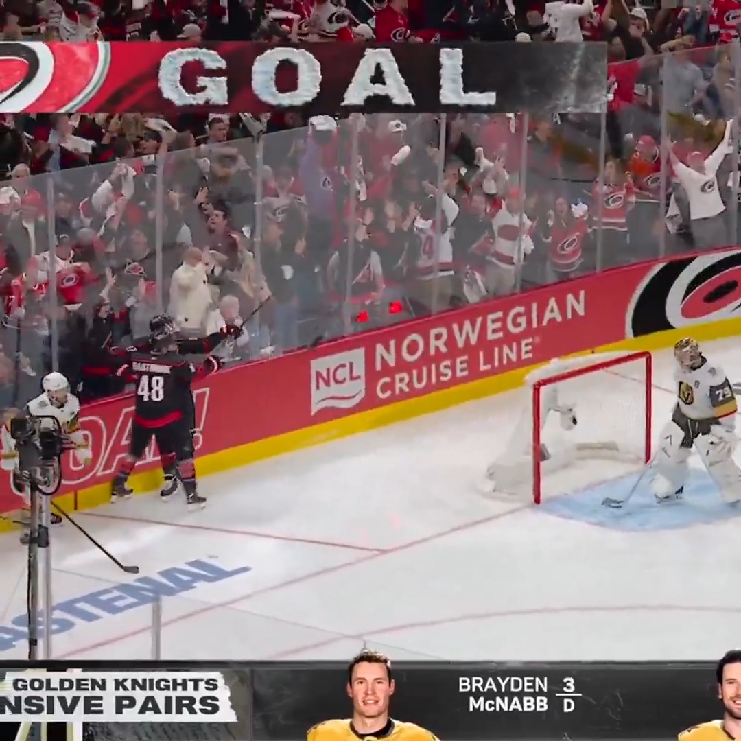 LETTING IT FLY 25 SECONDS INTO GAME ONE