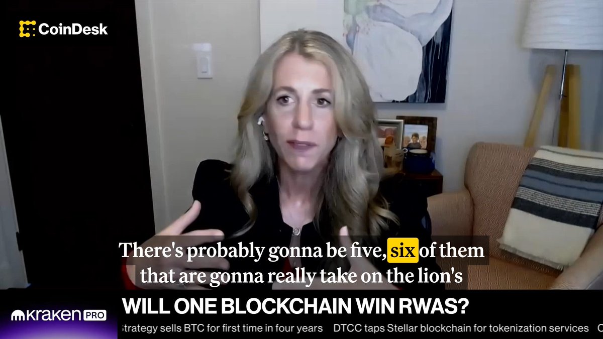 Will one blockchain dominate RWAs? Denelle Dixon of @stellarorg says the future is multi-chain, with a handful of blockchains likely capturing most of the market as competition pushes the industry forward.