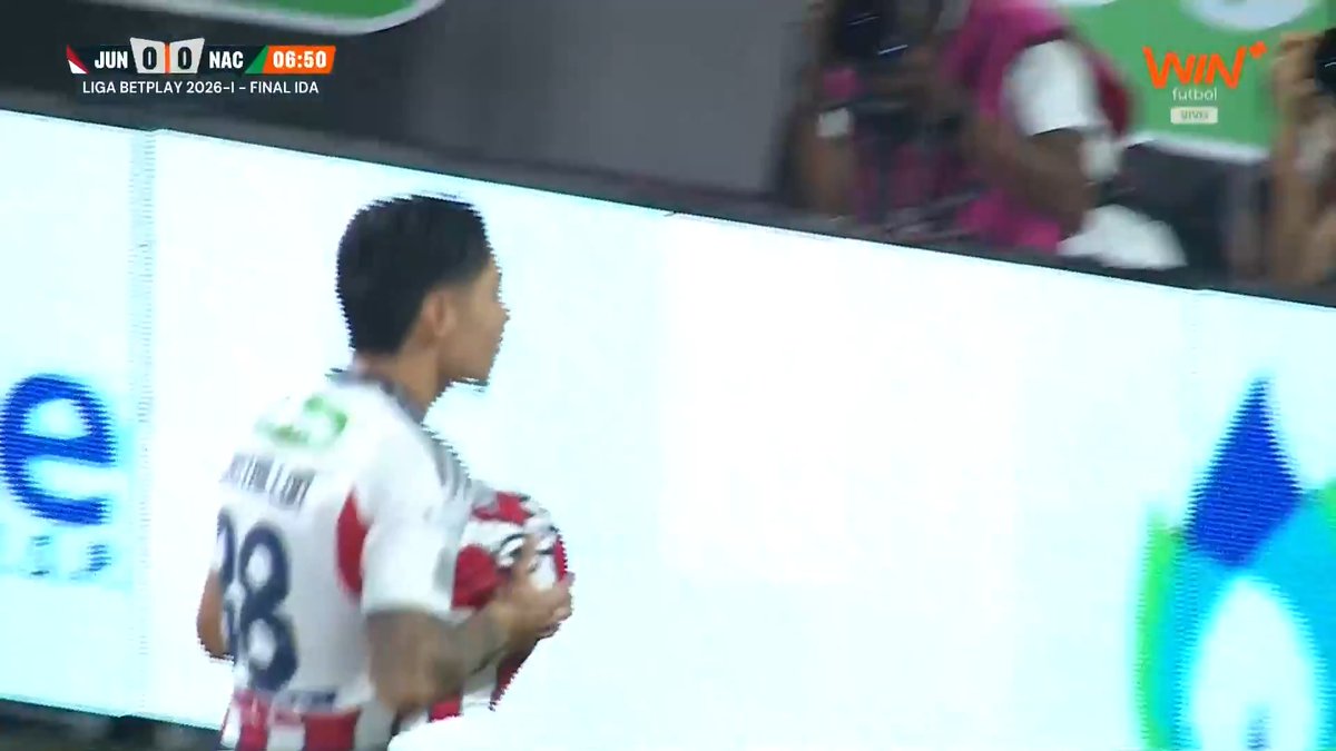 🔥 ¡Junior pegó primero! Arriba en la final ante Atlético Nacional con este gol de Castrillón: