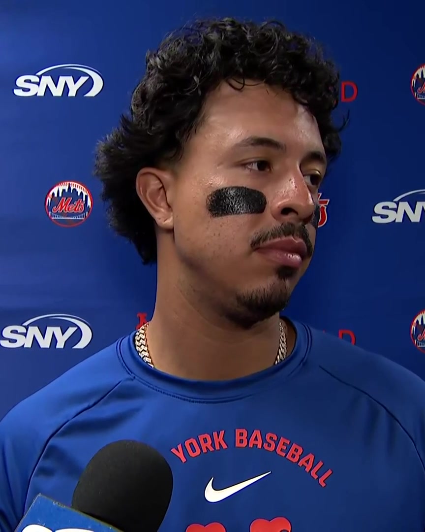 Mark Vientos was asked to evaluate how he's done defensively so far this season: "Pretty good. Feel like I've done a pretty good job over there. Been working. Feel like I've been doing pretty good"