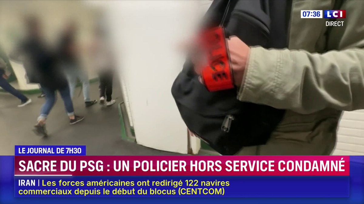 🔴 Sacre du PSG : un policier hors service condamné à 14 mois de prison ferme ▶️ En état d’ébriété le soir de la finale, l’agent a braqué son arme de service sur deux hommes. Une arme qui ne peut être dégainée qu’en cas de danger ou de légitime défense