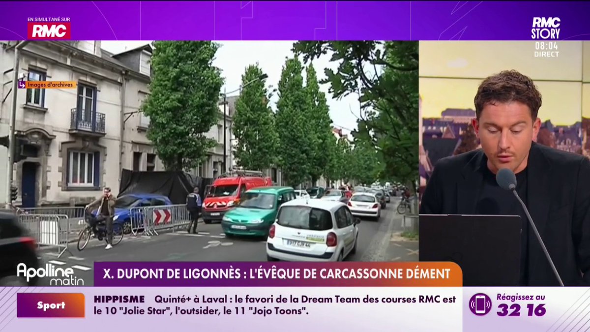 🚨X. Dupont de Ligonnès : l'évêque de Carcassonne dément ! Dans un message vidéo, l'évêque de Carcassonne dément avoir été contacté par ce prétendu prêtre, reçu par téléphone dans l'émission de J. Courbet sur M6. #ApollineMatin