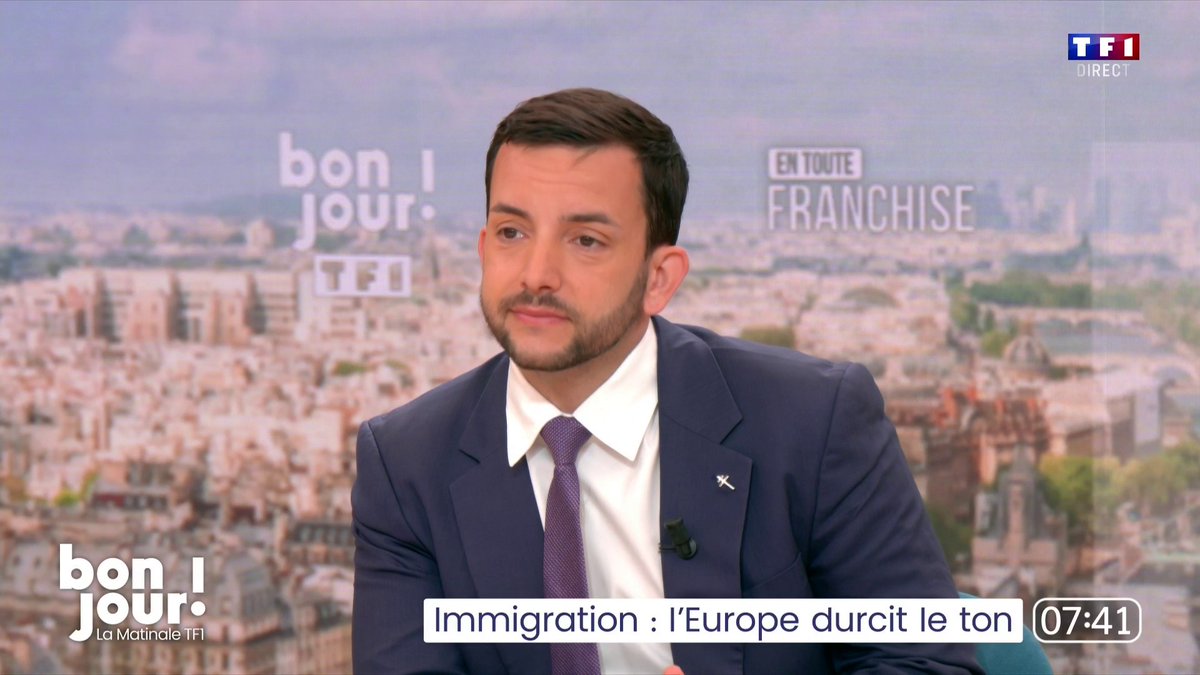 ▶️ Retraites : Jean-Philippe Tanguy Ⓜ️ assure qu'il y aura un âge légal de départ à la retraite de 62 ans dans la réforme de Marine Le Pen, qui est la même que celle de Jordan Bardella selon lui. "La réforme de Marine Le Pen est liée à la progressivité, entre annuité et âge de départ".
