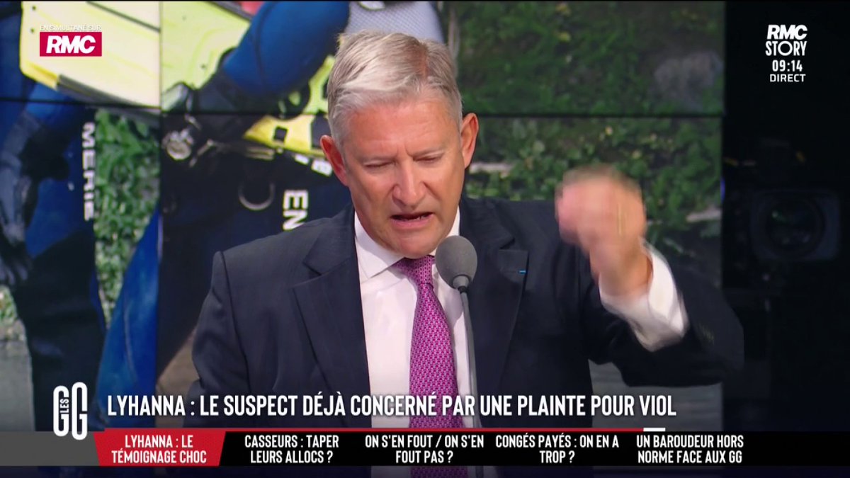 🔴 Disparition de Lyhanna : le suspect garde le silence 🗣️ Emmanuel de Villiers : "On peut même s'interroger, dans le compte à rebours dramatique... Est-ce qu'on n'a pas moyen de le faire parler ? Dans le temps, ça existait !" #GGRMC