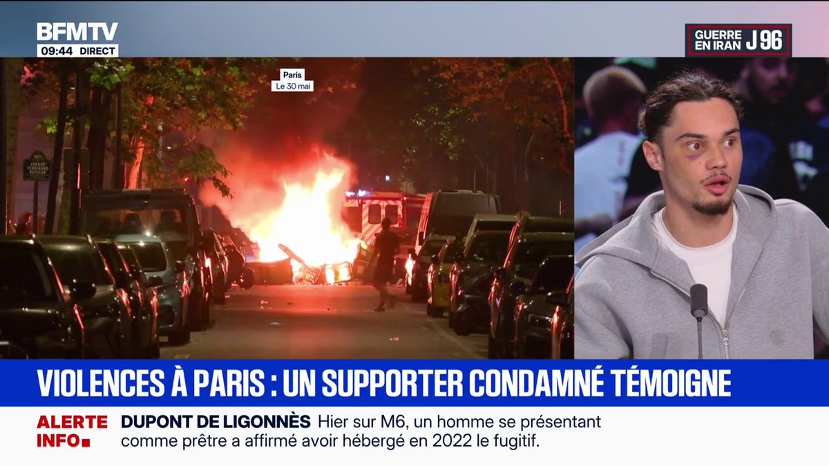 Débordements après le sacre du PSG: "Je ne le ferai plus", affirme un supporter condamné à 4 mois de prison