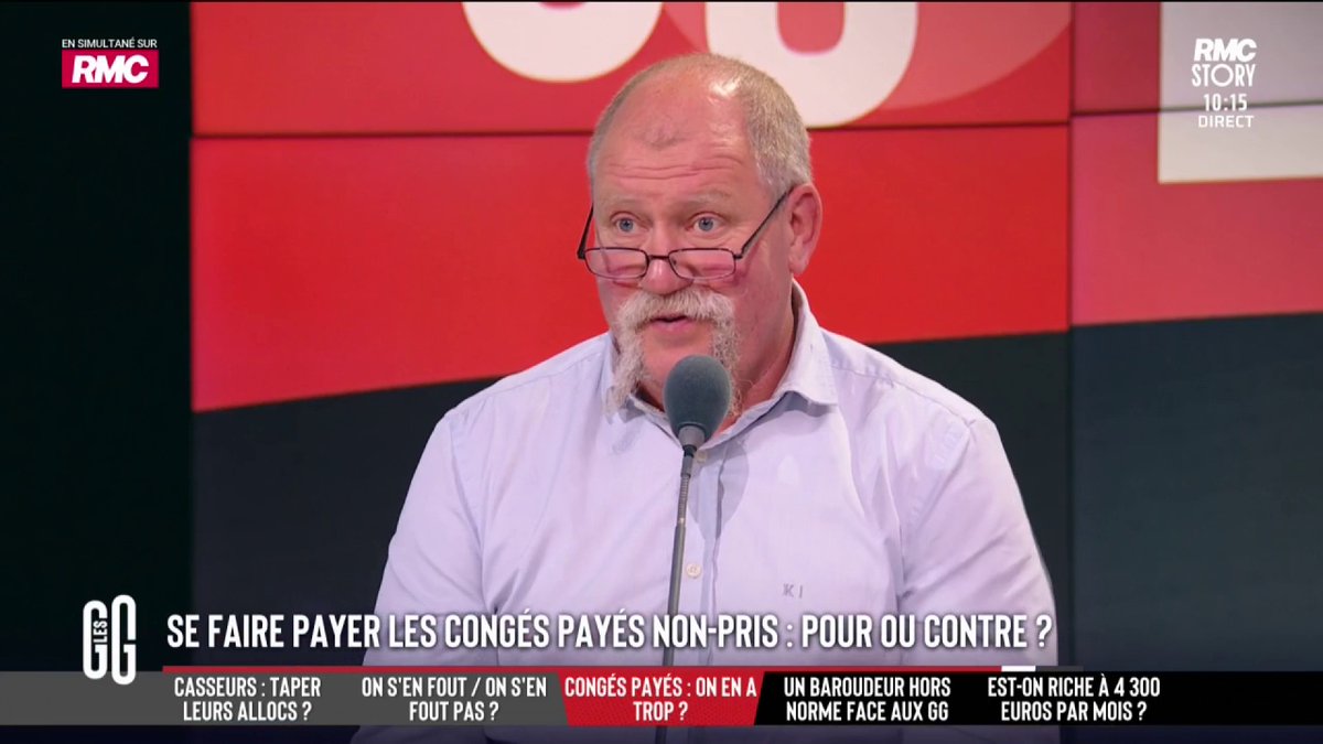 🔴 Une loi pour se faire payer les congés payés non pris ? 🗣️ L’observation de Didier Giraud : "Dans le grand principe, quand t’es en congé payé, tu touches ton salaire... Donc si tu viens, t’es payé double pour l’entreprise ! Ça coûte plus cher." #GGRMC