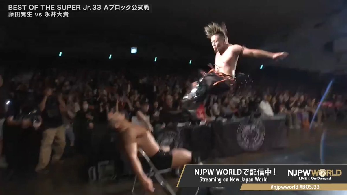 .藤田晃生/ Kosei Fujita "Shotgun Dropkick" From the profile URL #njpwworld #BOSJ33