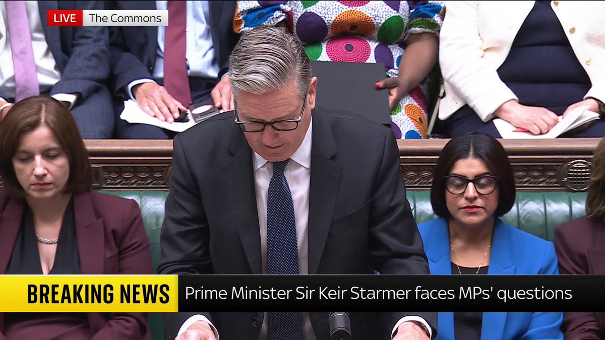 "No matter the pain we feel, there is no justification for more violence and disorder." Sir Keir Starmer opened PMQs by condemning the "violence and disorder" against police officers from protestors during violent clashes near where Henry Nowak was murdered.