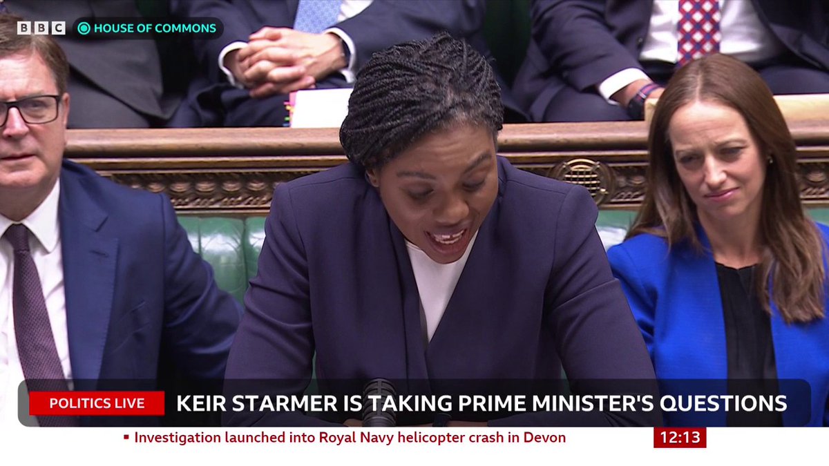 Kemi Badenoch asks the PM if he is going to cut the benefits bill, after the welfare secretary was asked 12 times and “could not answer” Keir Starmer says the Tories “introduced the system that is broken” which they’re reforming #PMQs