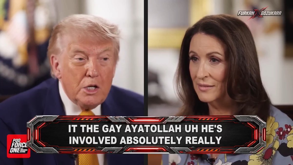 🚨 LMAO! Donald Trump completely detaches from reality. He bizarrely claims he is negotiating with the "gay Ayatollah" and rambles about meeting him in person. The US President is treating a disastrous geopolitical crisis like a bizarre reality TV show. Absolute insanity.