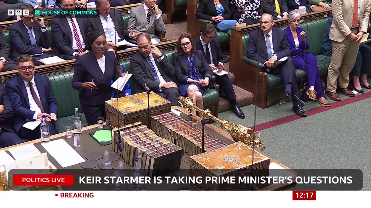 The PM “has no authority,” says Conservative leader Kemi Badenoch as she offers help on working together on welfare reforms “No thanks,” answers Keir Starmer “I am proud of what we’re delivering. There is much more to do,” he says #PMQs