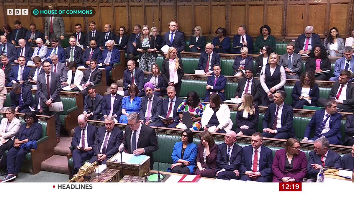 Kemi Badenoch says PM is more than happy to release text messages of his Labour MPs while all of his have disappeared PM asserts that Kemi Badenoch and the Conservatives are "totally irrelevant" before outlining Labour's achievements in power #PMQs