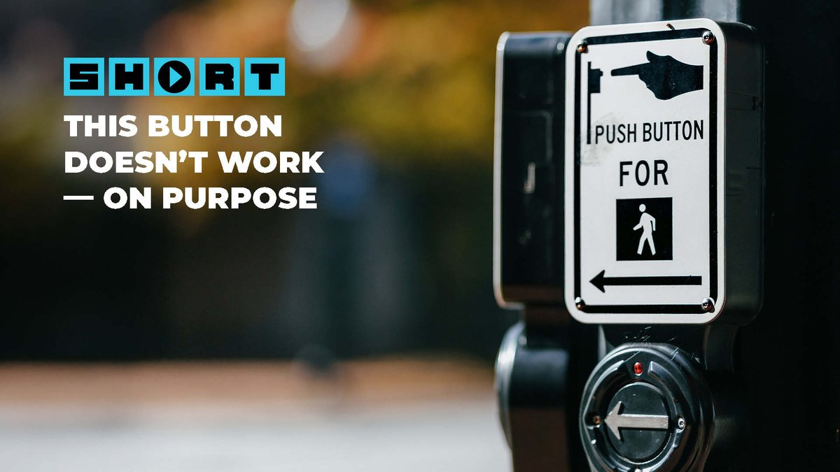 In New York City, 90% of crosswalk buttons ... don’t do anything. And it turns out this isn’t limited to the Big Apple — or the crosswalk. Our new Short explores the strange phenomenon of “placebo buttons.”