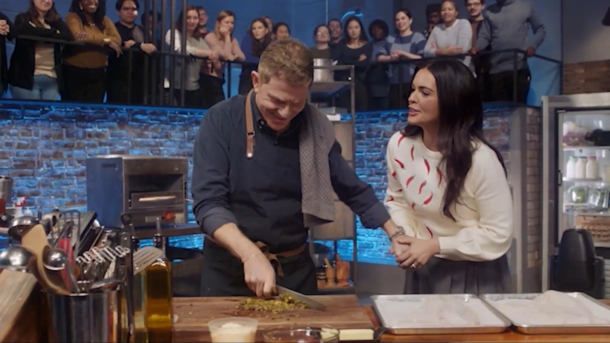 .Bobby Flay's biggest obstacle in the kitchen? Katie Lee and Paul Scheer 😂 Don't miss an all-new episode of #BeatBobbyFlay, Thursday at 9|8c.