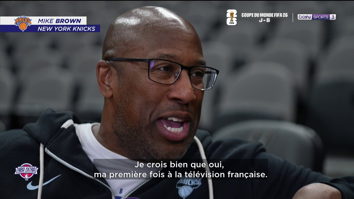 🏀#NBAextra 🤩 Rencontre avec Mike Brown à l'aube de ces Finals ! 🎙️ Le coach des Knicks se livre à notre micro !