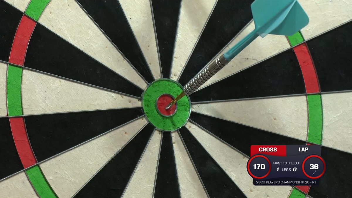 CLASSY CLASSY CROSSY! What a start to the day at Arena MK! Rob Cross conjures up a majestic 170 checkout to seize the early advantage against Sietse Lap! 📺 #PC20