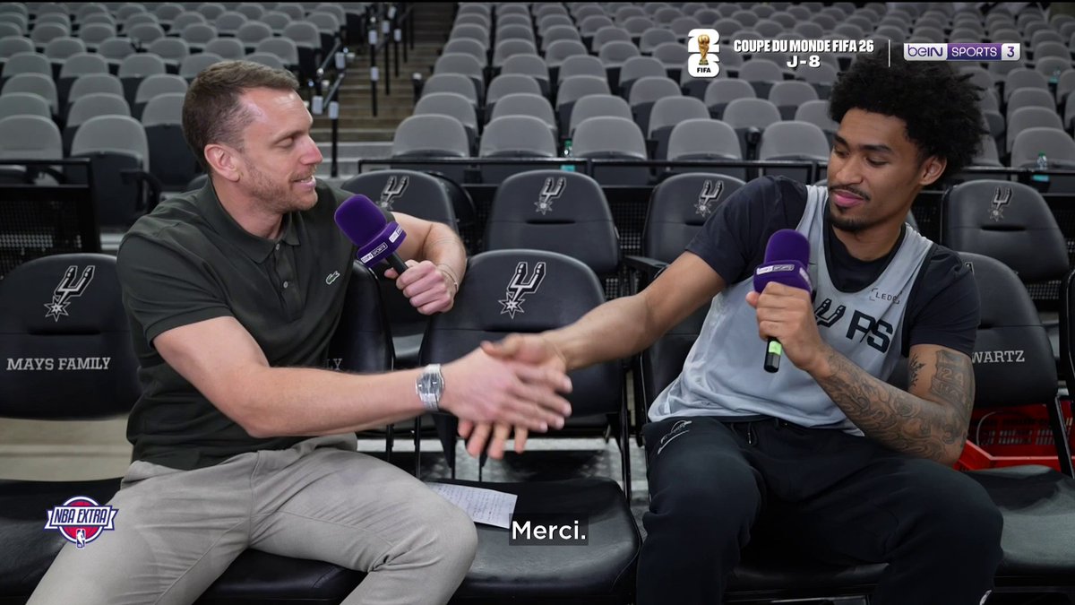 🏀#NBAextra 👀 Moment exclusif avec Dylan Harper ! 🤩 Le rookie qui fait forte impression !