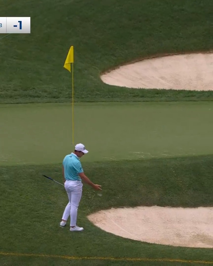 One of us … until he’s not. Viktor Hovland pulls off the perfect recovery the Memorial. #TOURVault