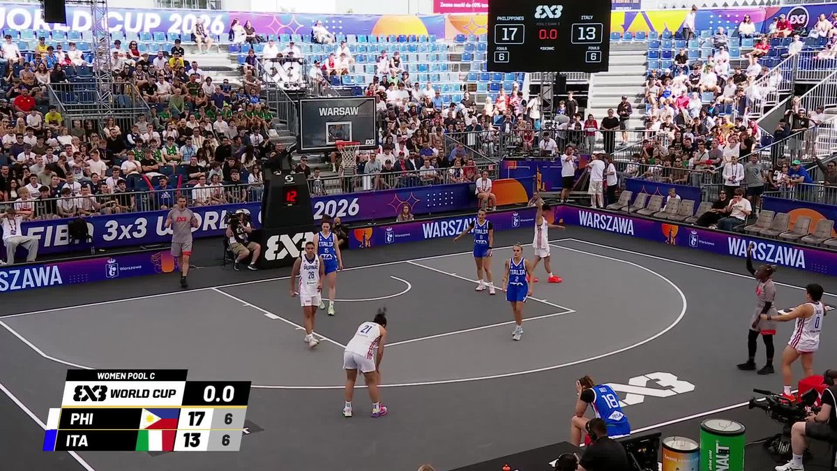 The Gilas Philippines 🇵🇭 make history with their first ever World Cup win, beating Italy 🇮🇹 😤🔥 #3x3WC
