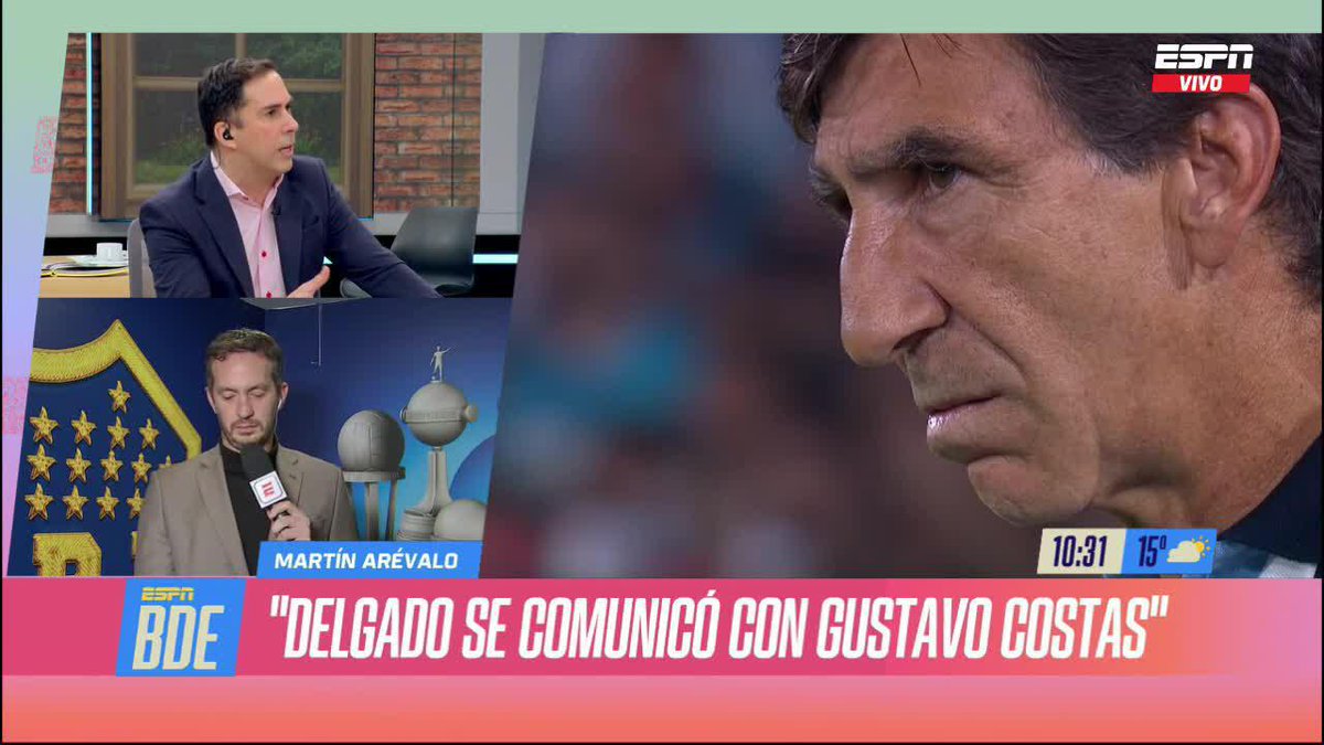 🚨 Atención a lo que cuenta Martin Arevalo: "MARCELO DELGADO SE COMUNICÓ CON GUSTAVO COSTAS" ❓ ¿Quién te gustaría que sea el nuevo DT de Boca? 📺 #BuenDíaESPN | #DisneyPlus Plan Premium