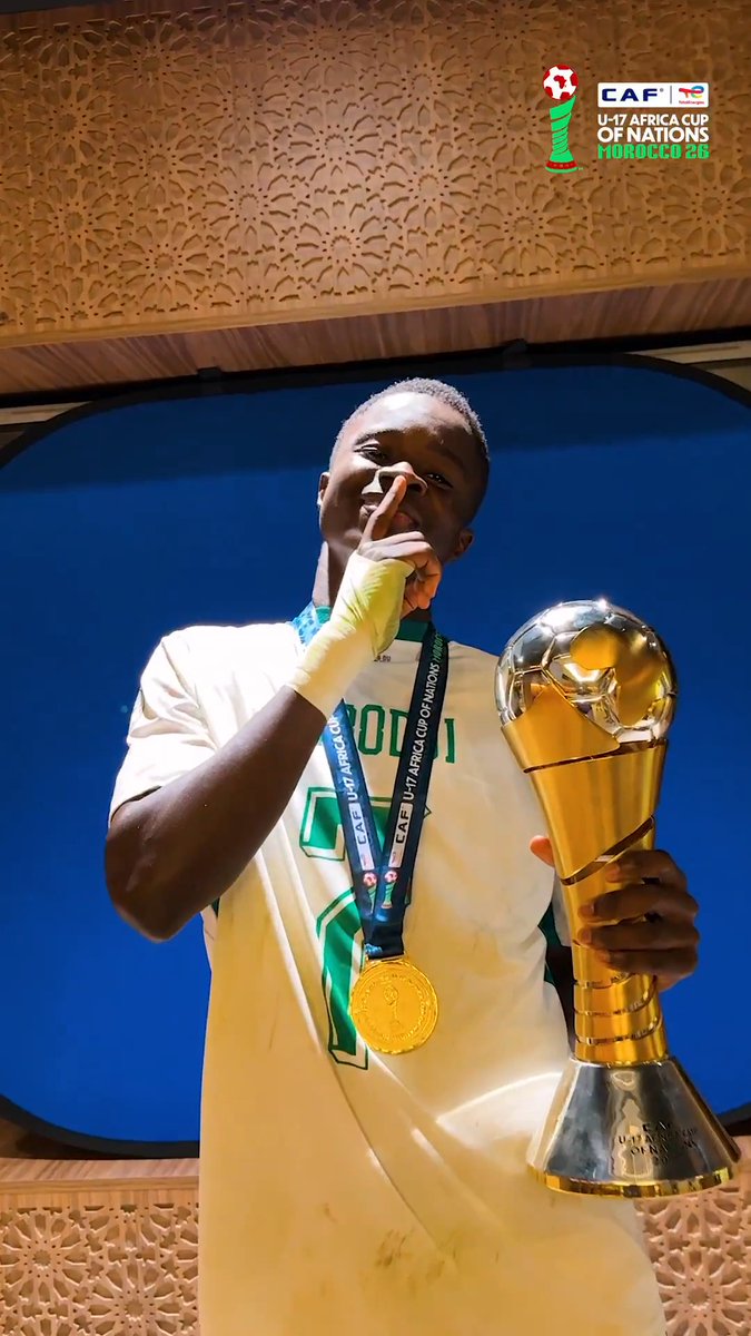 It’s always a little more fun when there’s gold on the table. 🏅🇸🇳 #TotalEnergiesAFCONU17