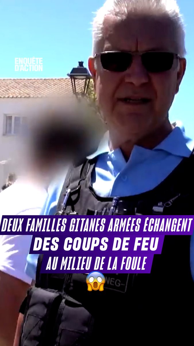 « Un homme pointe son arme au milieu de la foule et tire » Pendant une fête traditionelle, une rixe entre deux familles gitanes éclate au milieu des touristes. #EnquêtedAction « De la Camargue aux Alpilles : l’été de choc des Gendarmes d’Arles », vendredi à 21 :25 sur W9 et M6+