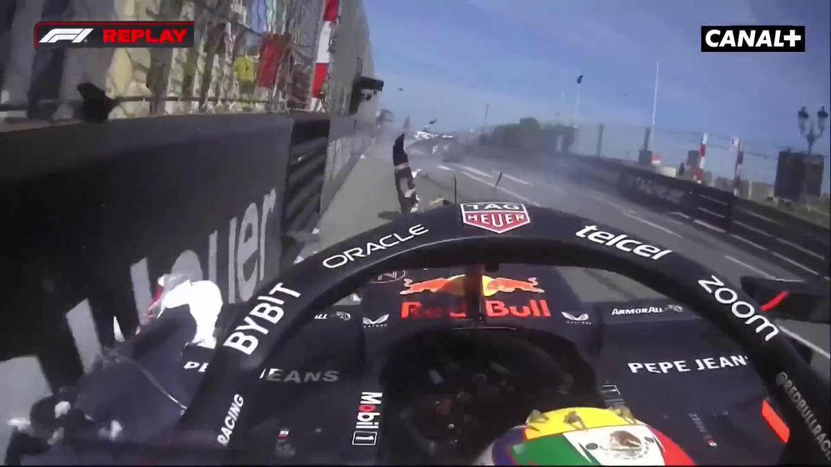 Quel choc pour Sergio Perez lors du départ en 2024 😵💫 #MonacoGP #F1