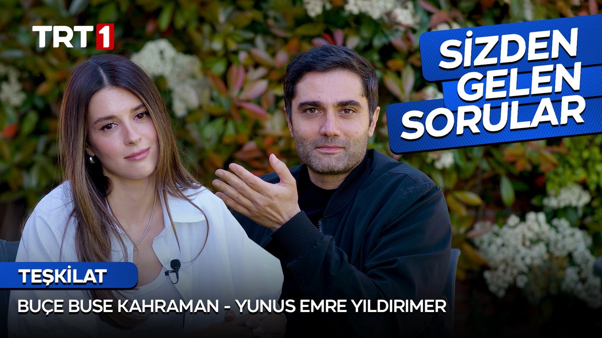 Teşkilat dizimizin sevilen oyuncuları Buçe Buse Kahraman ve Yunus Emre Yıldırımer sizden gelen soruları yanıtladı! 🎉 Röportajın tamamı şimdi TRT 1 Youtube kanalımızda! 📌 🔔Abone olmayı ve bildirimleri açmayı unutmayın: Teşkilat