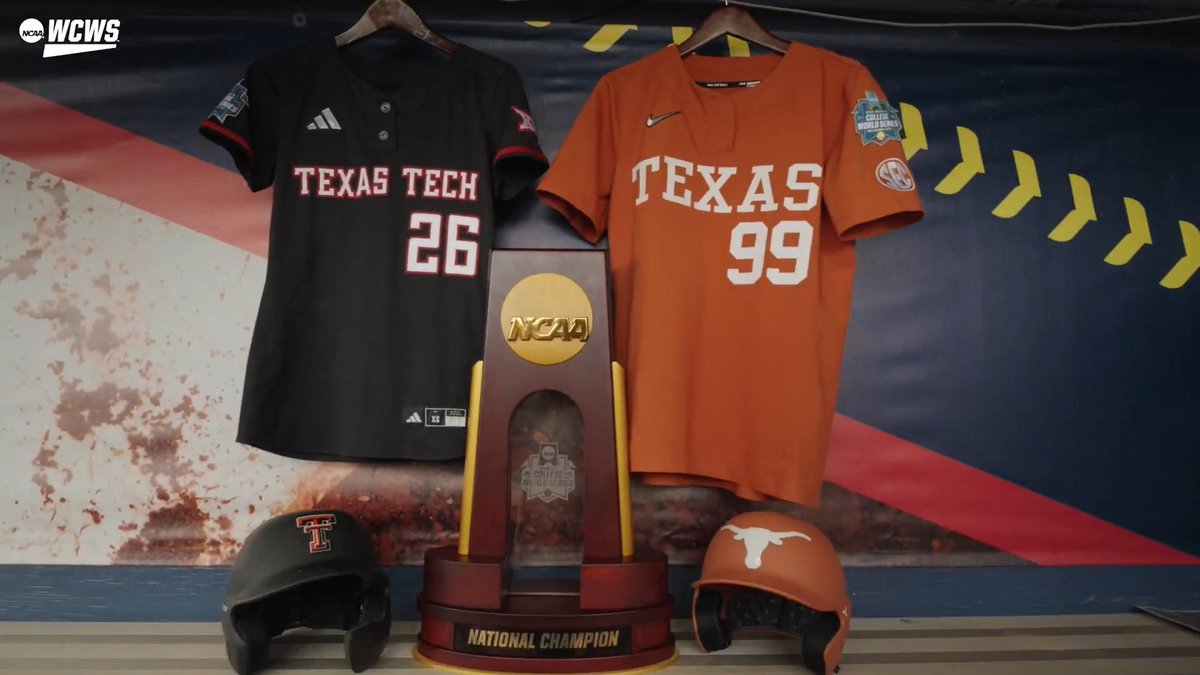 Let the rematch begin 🏆 #WCWS x Texas Softball Texas Tech Softball