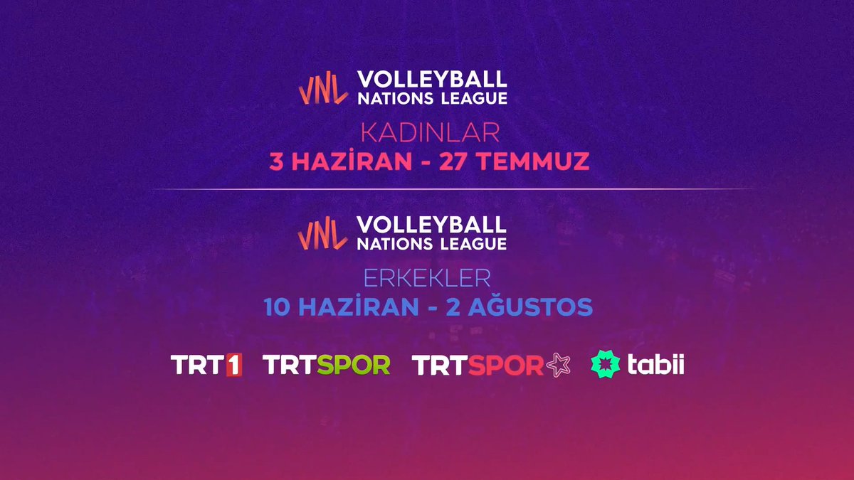 Milletler Ligi heyecanı TRT'de! 🇹🇷🤩 🏐 Filenin Sultanları ve Filenin Efeleri'nin VNL heyecanı, yaz boyunca TRT ekranlarından sporseverlerle buluşacak!