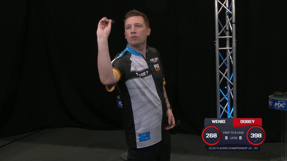 DEFIANCE FROM DOBEY! Chris Dobey wins an absorbing battle against Lukas Wenig, firing in back-to-back 180s in the decider, before surviving a match dart to book his place in the last 16! 📺 #PC20