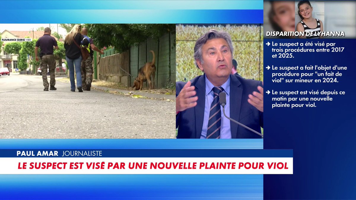 Paul Amar, journaliste, sur la disparition de Lyhanna, 11 ans : «S'attaquer à l'innocence d'un enfant est le pire crime qui soit», dans #Punchline Toute l'info est à retrouver sur