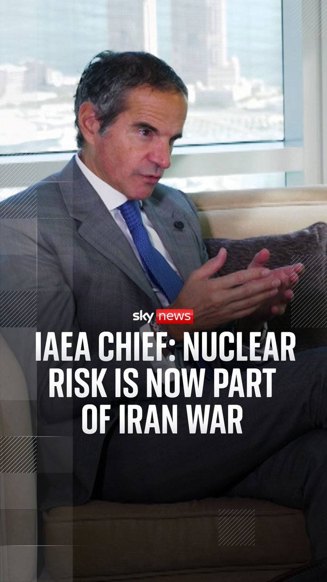 Sky's @SallyLockwood explains what the nuclear watchdog chief Rafael Grossi told her about the risks posed by Iran's uranium stockpile. Iran war latest: