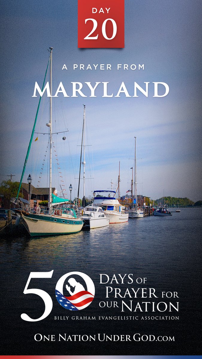 Join us for DAY 20 of 50 Days of Prayer for America with Pastor Ed Michael of MARYLAND. Let us know youโre praying in the comments below, and go to for all 50 videos and moreโฆ #OneNationUnderGod #50Days50States50Prayers BGEA
