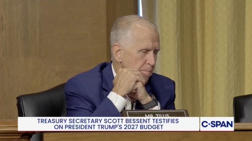 GOP Sen. Tillis tells Bessent that Trump's tariffs "didn't work out"