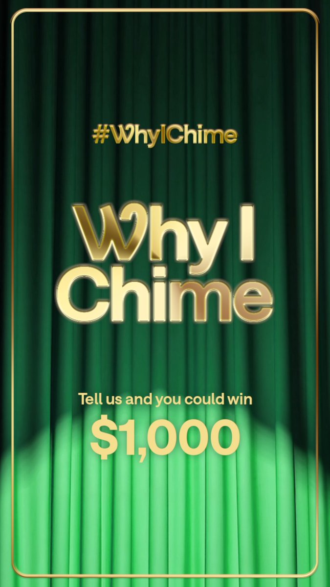 You know what time it is 👀 #WhyIChime! Take a spin and tell us why you Chime for a shot at $1,000 💰 Take a spin and tell us why you Chime for a shot at $1,000 💰 Here’s how: 1️⃣ Comment why you love Chime & include #WhyIChime 2️⃣ Drop your $ChimeSign 3️⃣ Follow Chime • • • No purch nec. Void where prohibited. Ends 6/4. For T&C + entry methods, #WhyIChime®